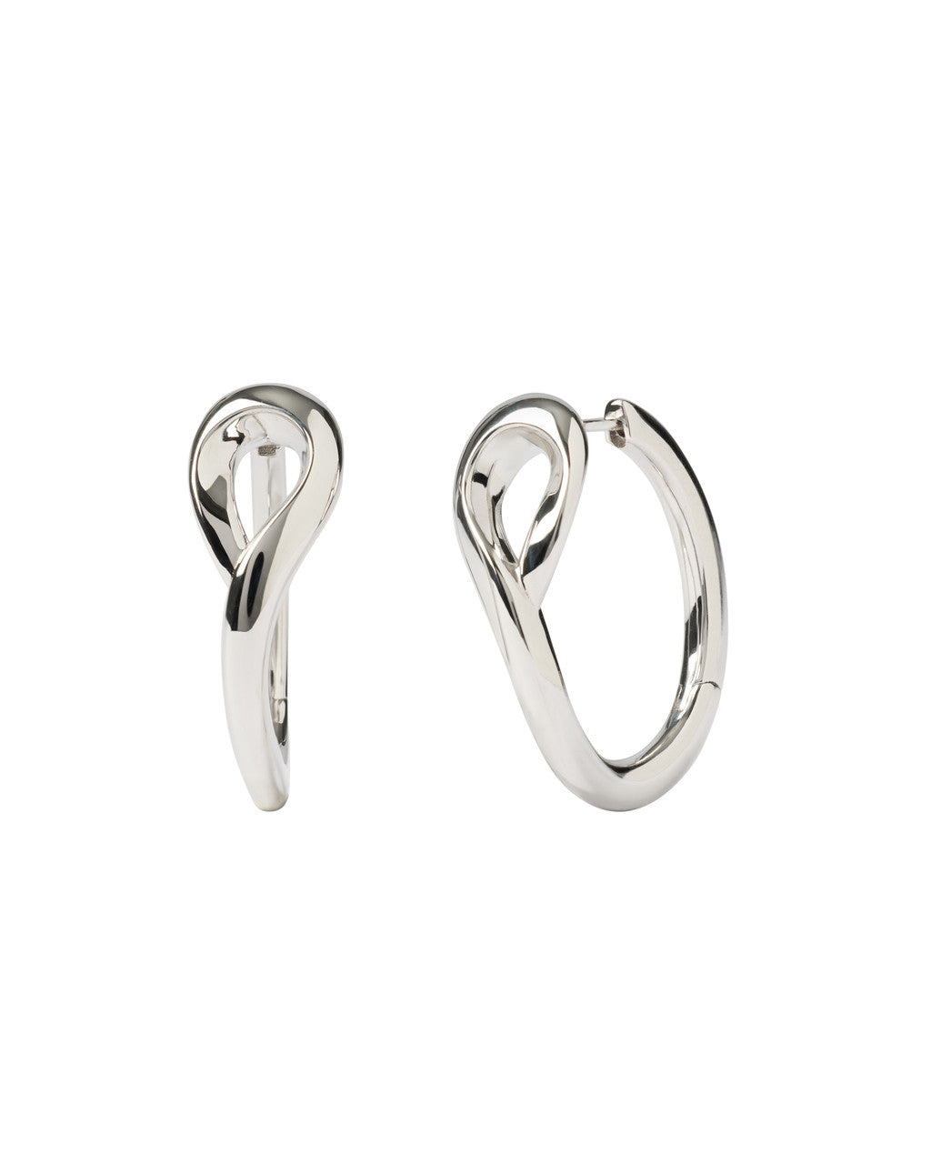PDPAOLA Brise Hoops Silver