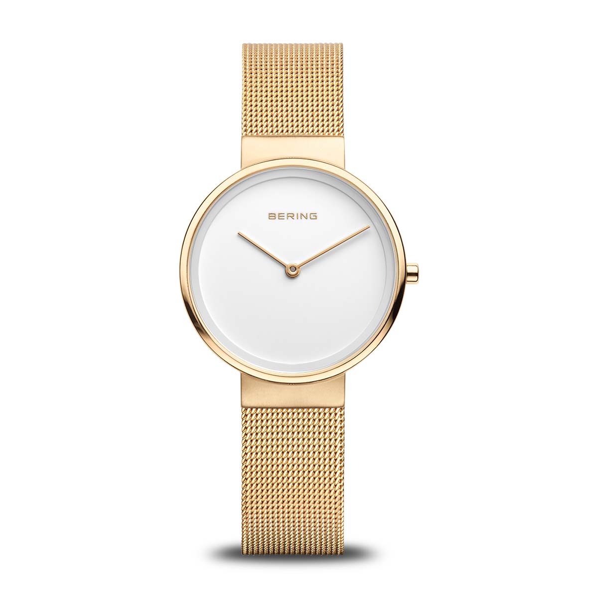 BERING Classic Polished Brushed Gold Ladies Watch