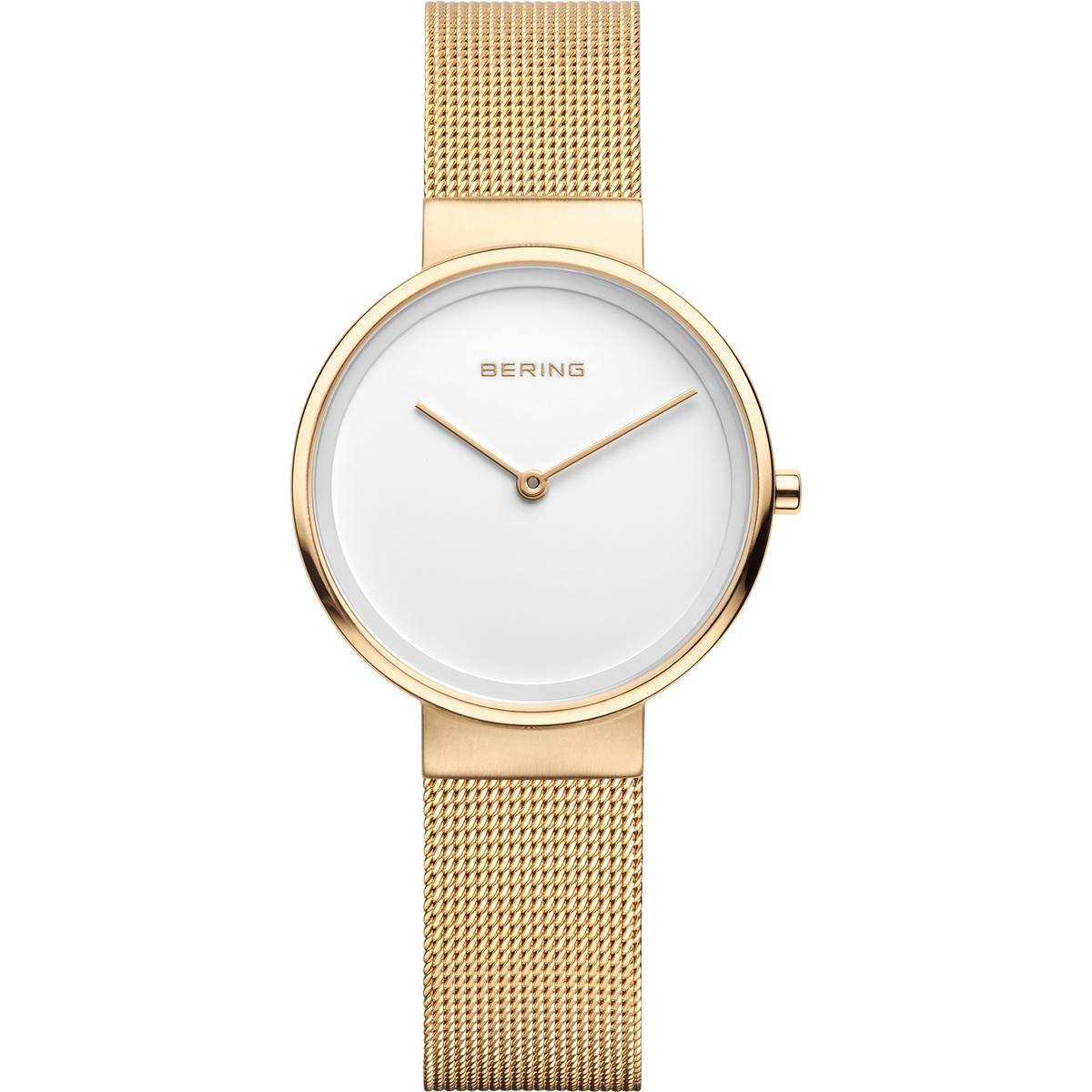 Bering Classic 31mm Gold Milanese Strap Watch