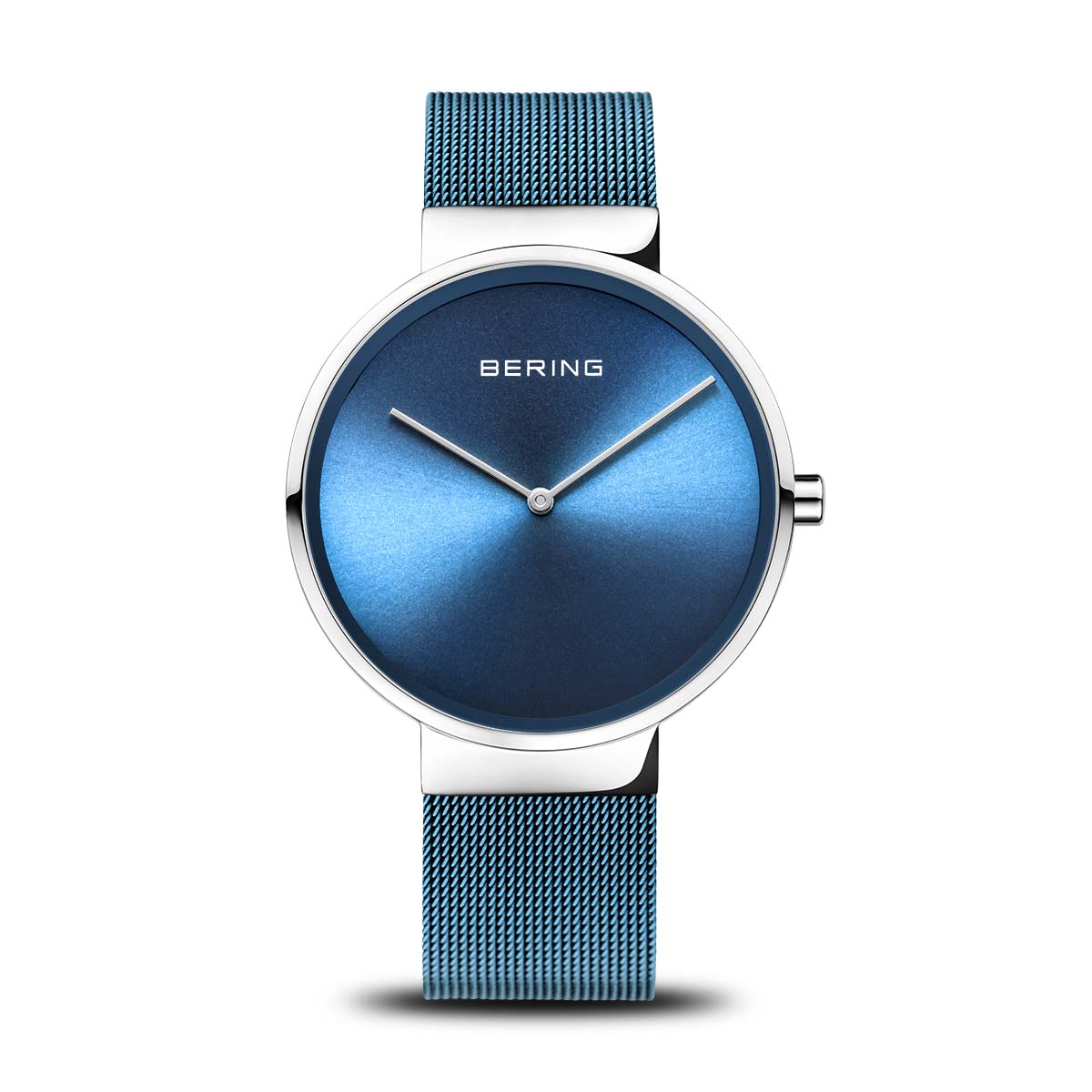 BERING Classic Polished Ice Blue Dial 14539-308