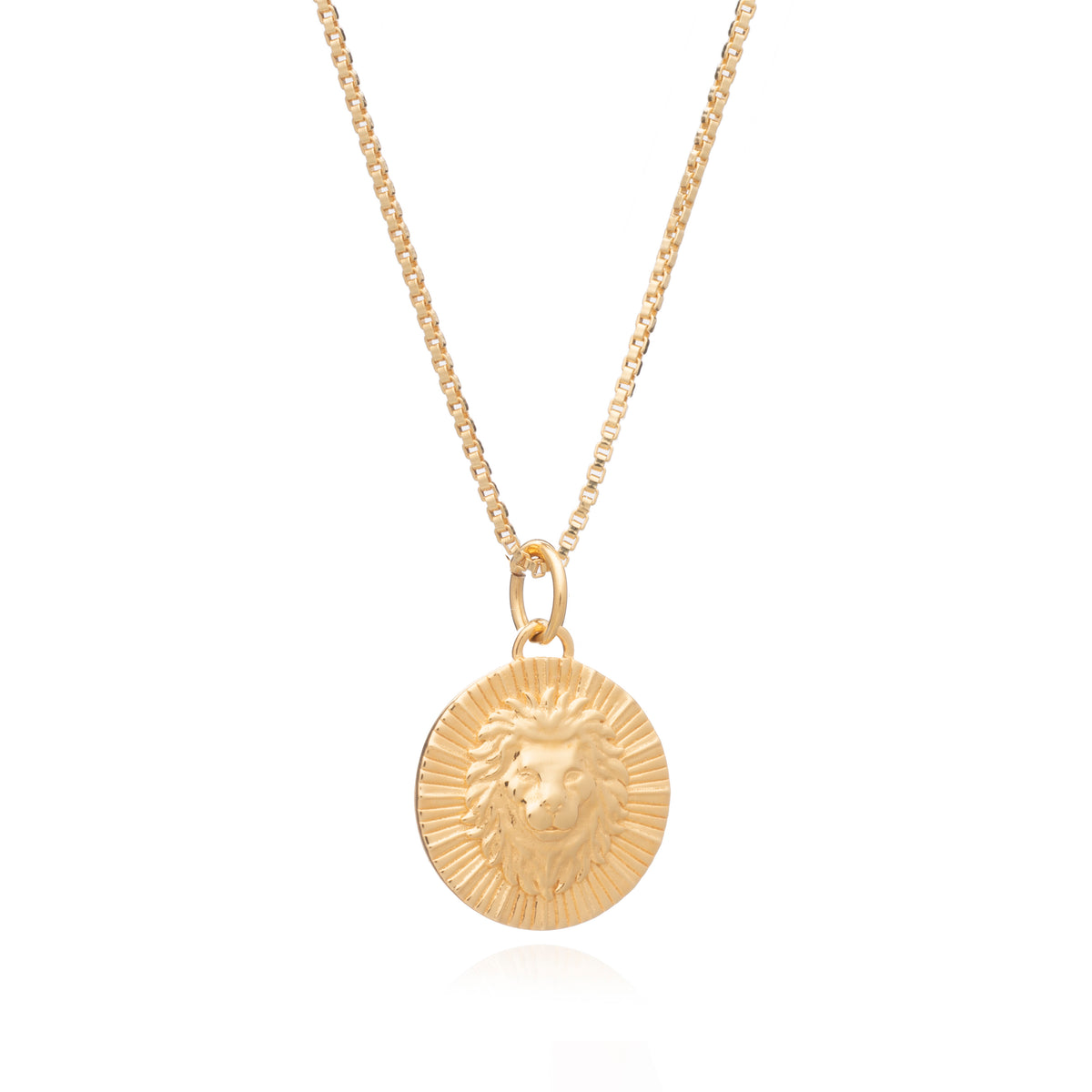 Rachel Jackson Zodiac Art Coin Necklace Gold