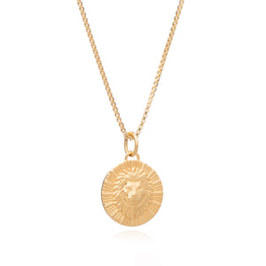 Rachel Jackson Zodiac Art Coin Necklace Gold
