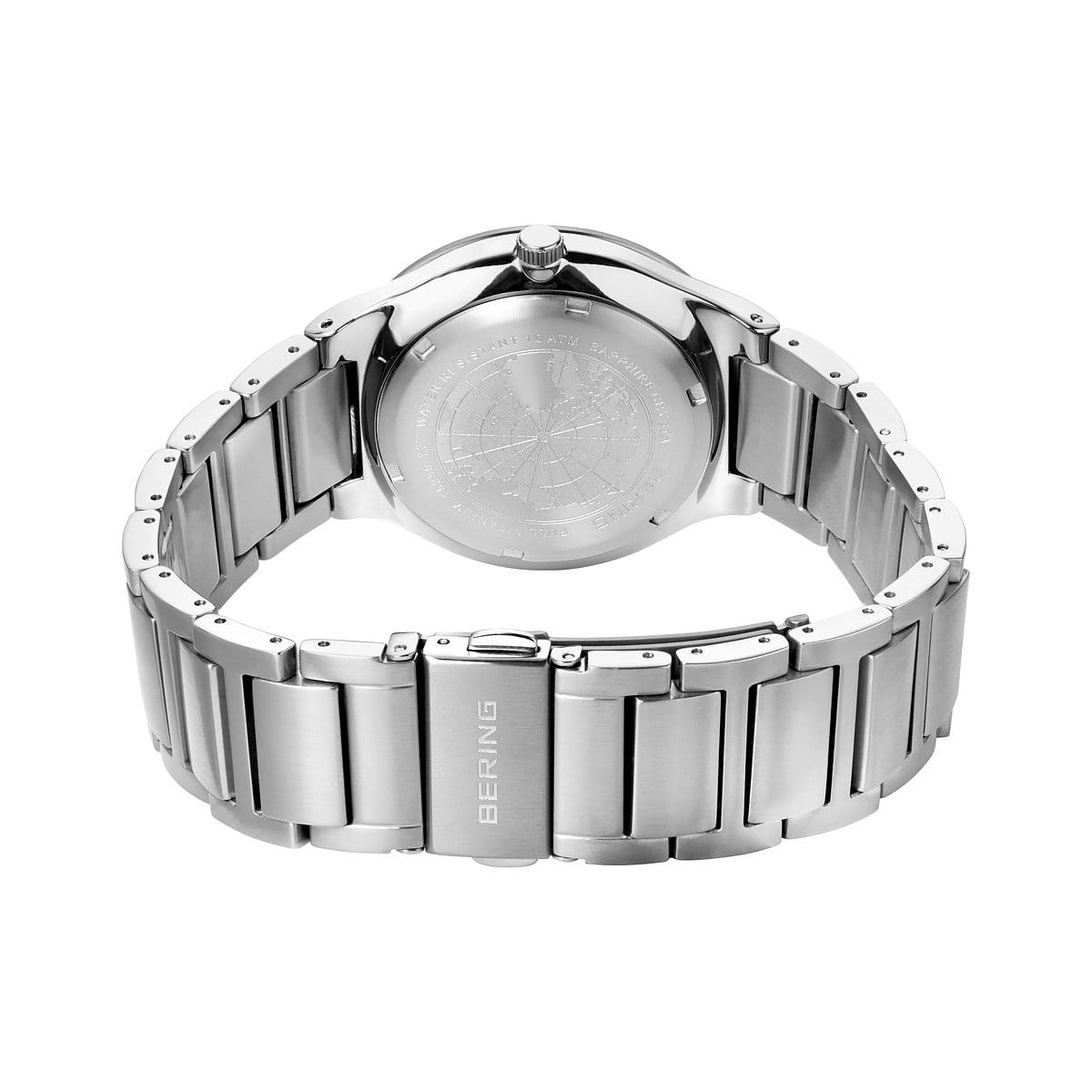 Bering Solar 39mm Silver Titanium Links Strap Watch