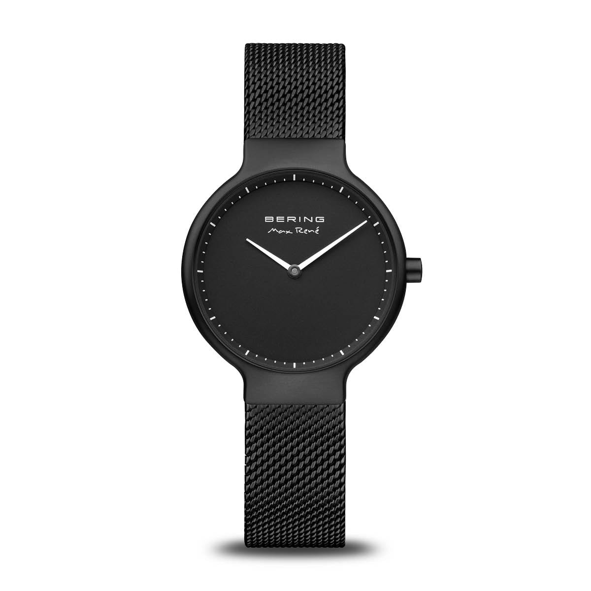 BERING Ladies Max René Collection Black Case Black Dial Milanese Black Strap 15531-123
