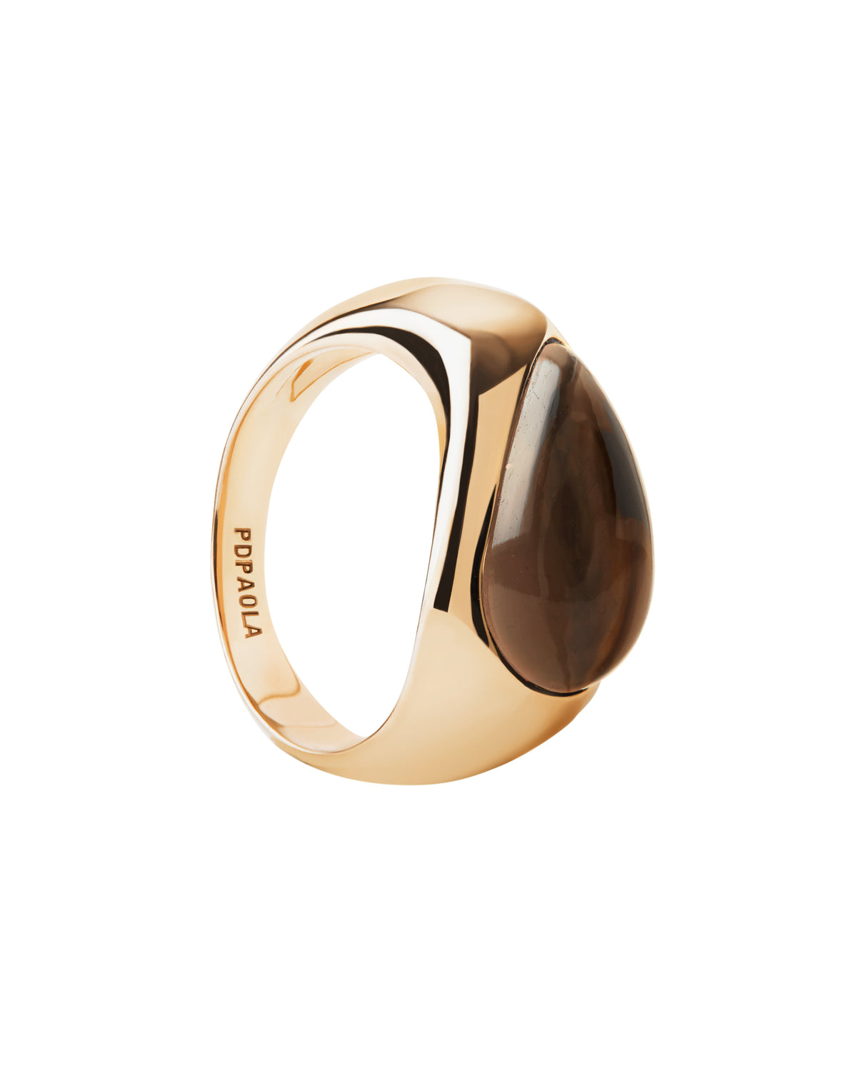 PDPAOLA Quartz Luna Stamp Ring