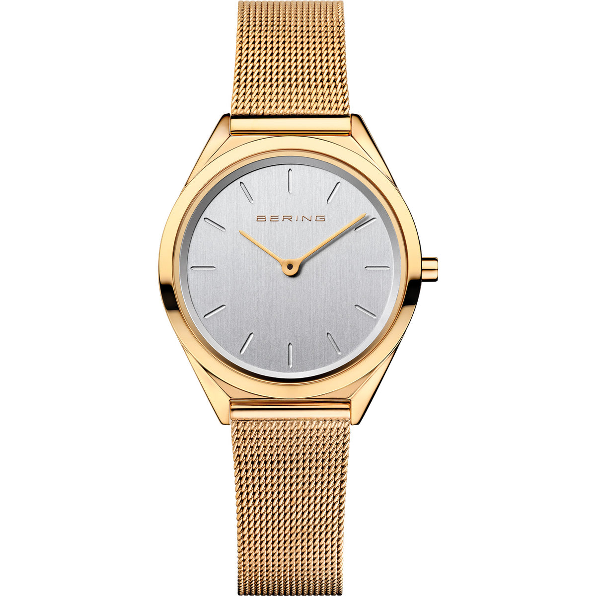 Bering Ultra Slim Polished Gold Watch