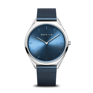 BERING Ultra slim collection blue 39mm 17039-307