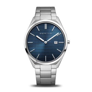 BERING ULTRA Slim Blue Dial Men's Watch 17240-707
