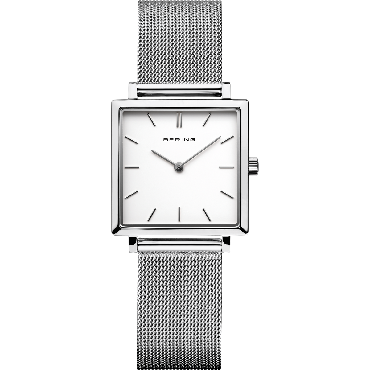 Bering Classic 33mm Silver Milanese Strap Watch