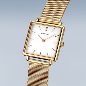 Bering Classic 33mm Gold Milanese Strap