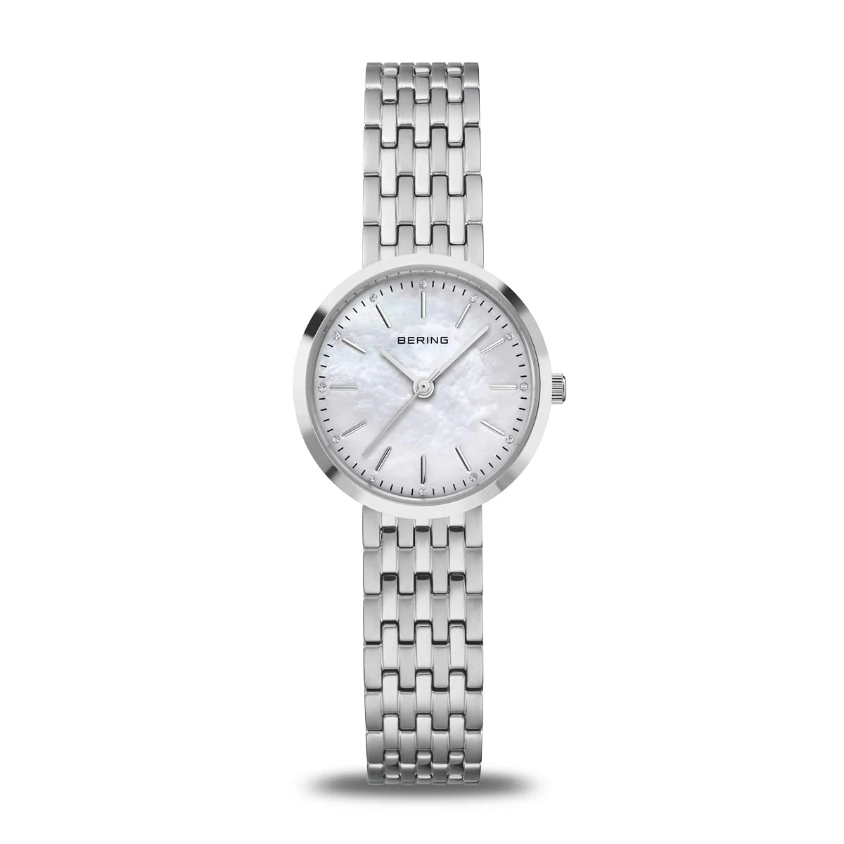 BERING Classic Polished Silver 26mm MOP dial 19126-700