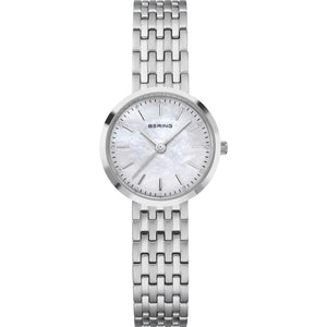 Bering Classic 26mm Polished Silver Strap Watch