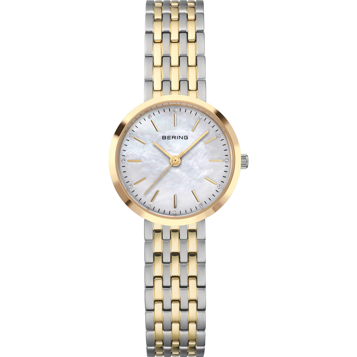 Bering Classic 26mm Polished Two Tone Gold and Silver Strap Watch