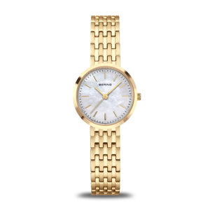 BERING Classic Polished Gold 26mm MOP Dial 19126-734