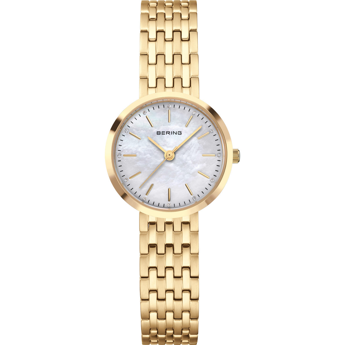 Bering Classic 26mm Polished Gold Strap Watch