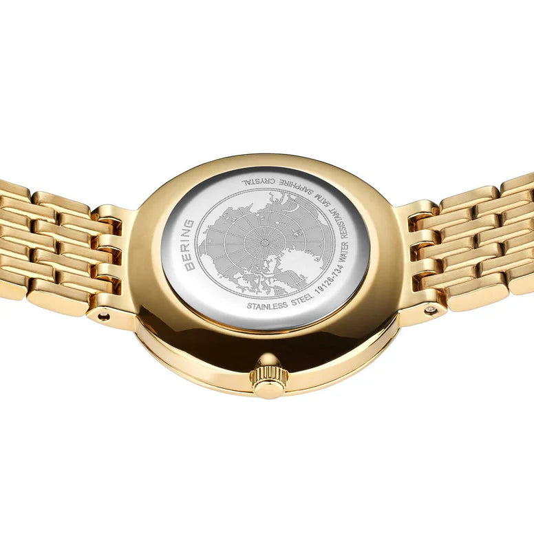 BERING Classic Polished Gold 26mm MOP Dial 19126-734
