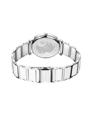 Bering Solar 41mm White Dial White Ceramic Strap Watch