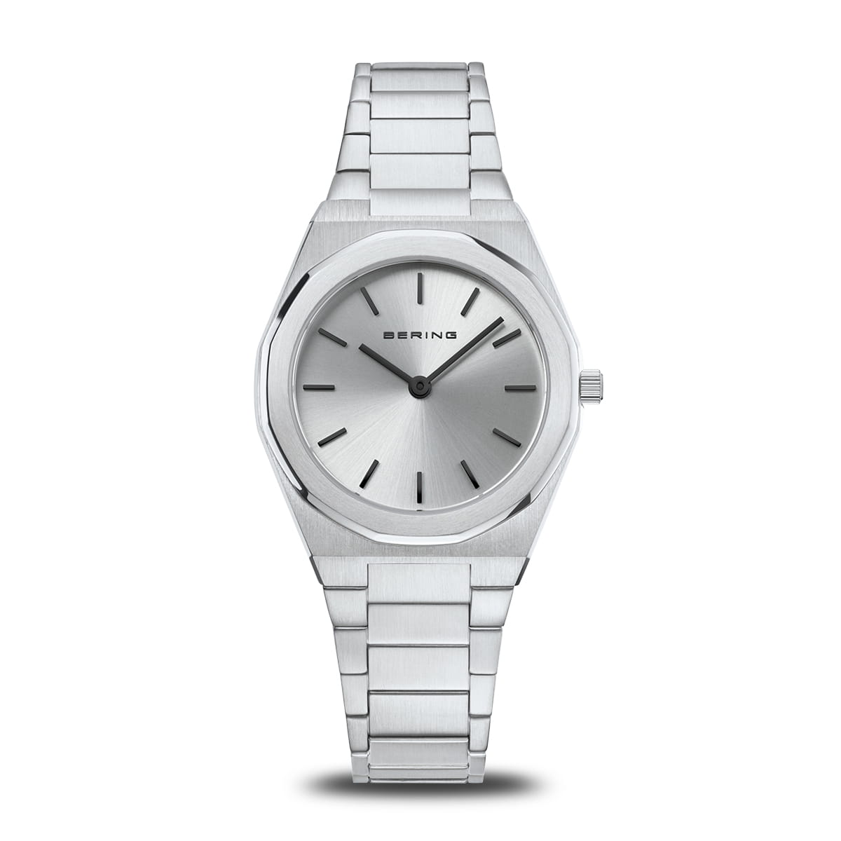 Bering Ladies Classic Polished 32mm Silver Strap Watch