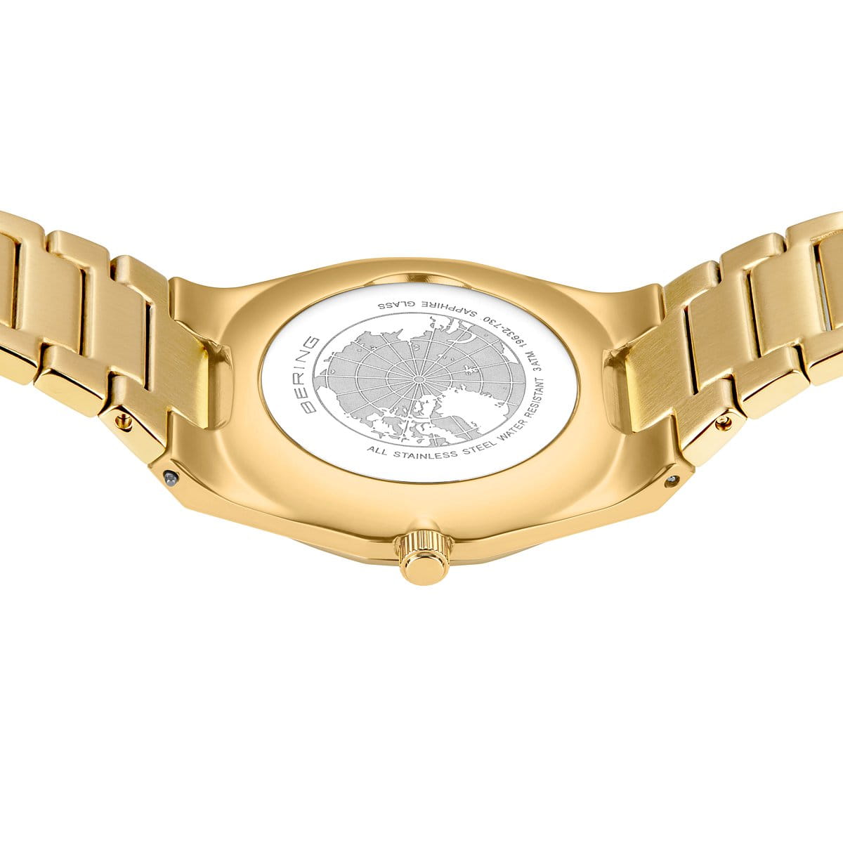 Bering Ladies Classic Polished 32mm Gold Strap Watch