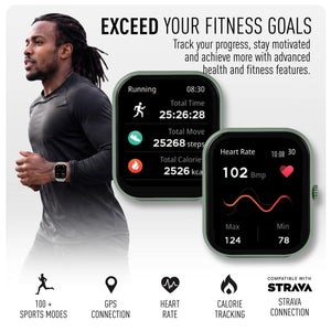 Reflex Active NEXUS 100S LITE - Green Case & Silicone Strap