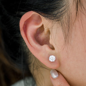 14KW Lab-Grown Diamond Stud Earrings 2.5CTW
