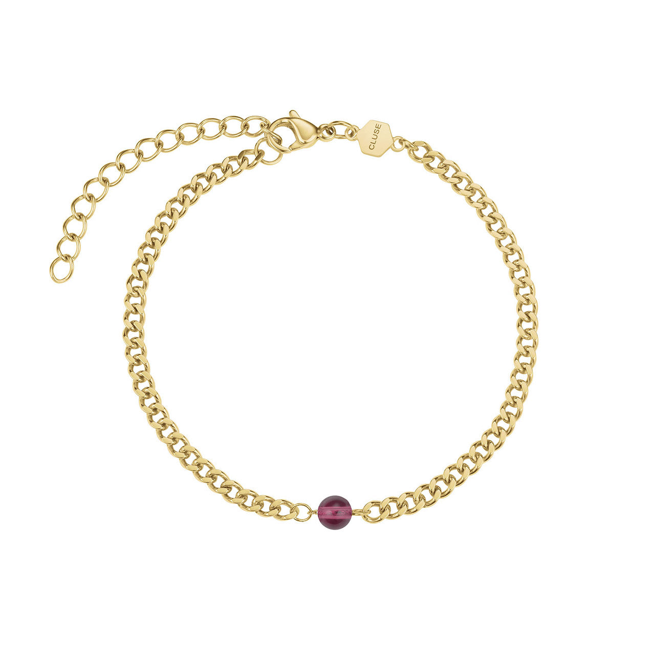 CLUSE La Tetragone Dark Cherry Gold Multifunction & Beaded Bracelet Gift Set