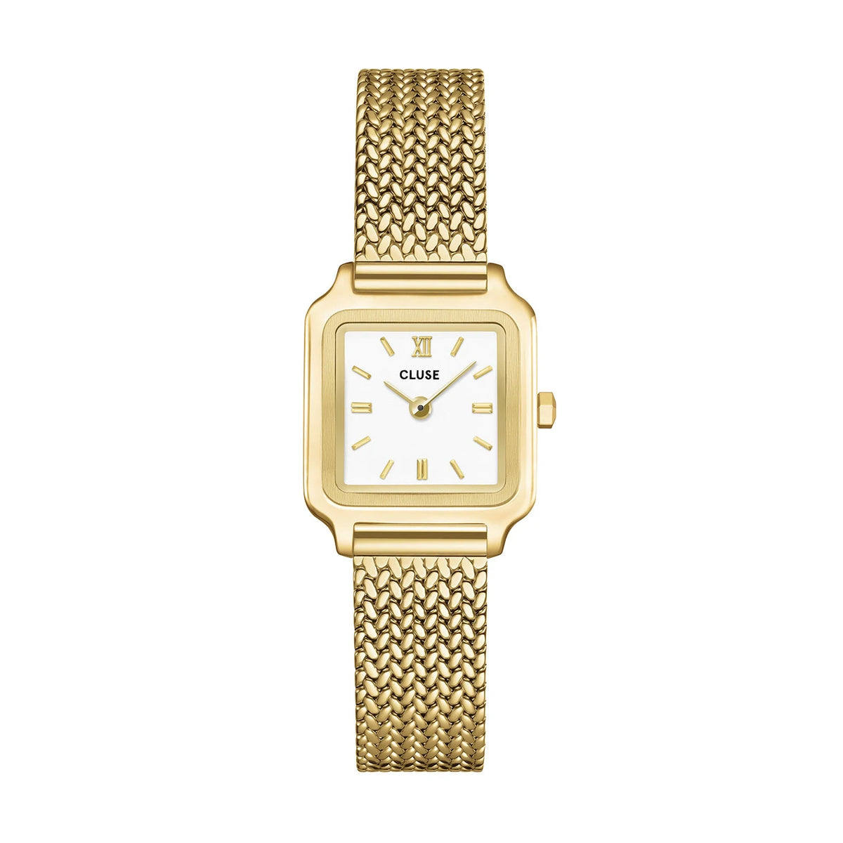 CLUSE Gracieuse Mini, Mesh, White, Gold Colour