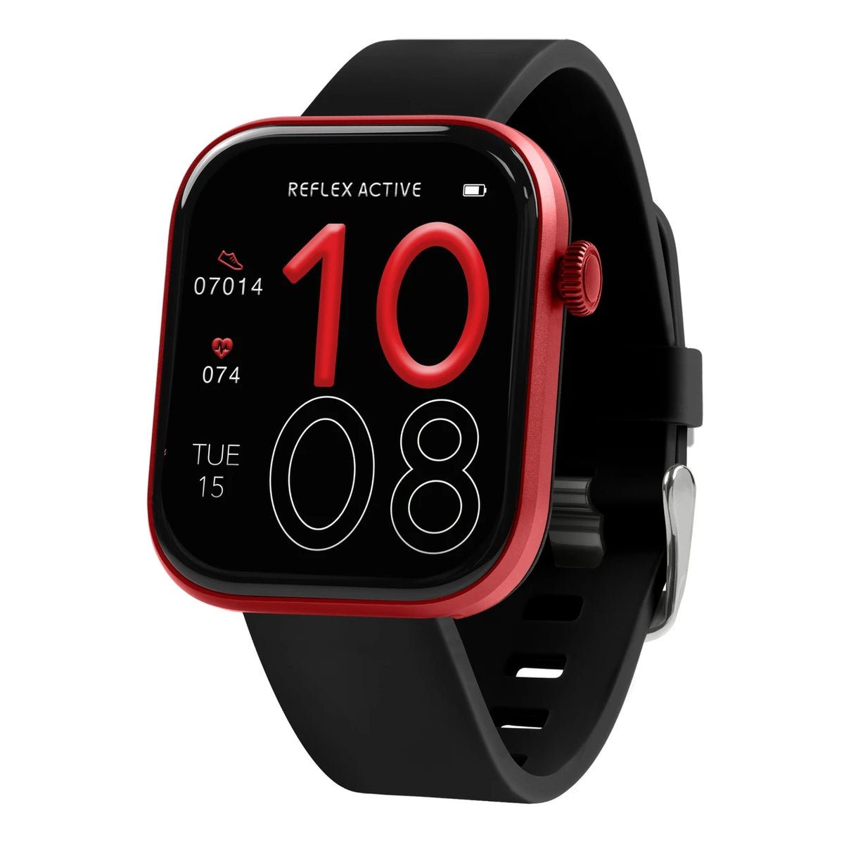 Reflex Active SPECTRA 300 S LITE - Amoled, Red Aluminium Bezel, Black Silicone Strap