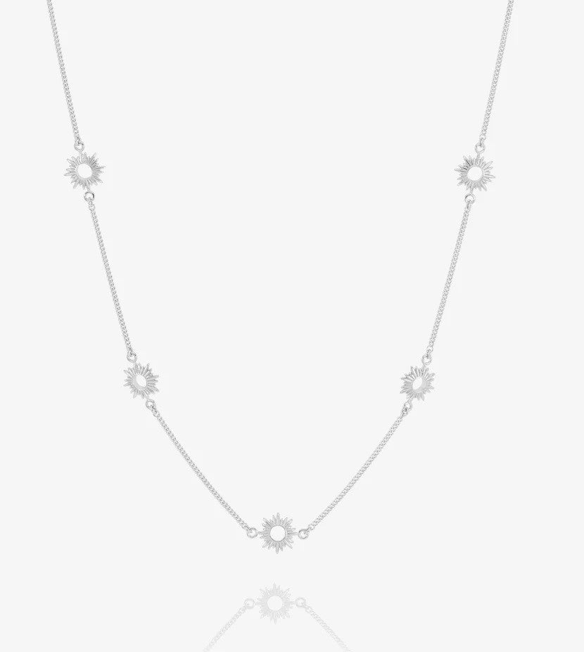 Rachel Jackson Eternal Sun Choker Necklace Silver
