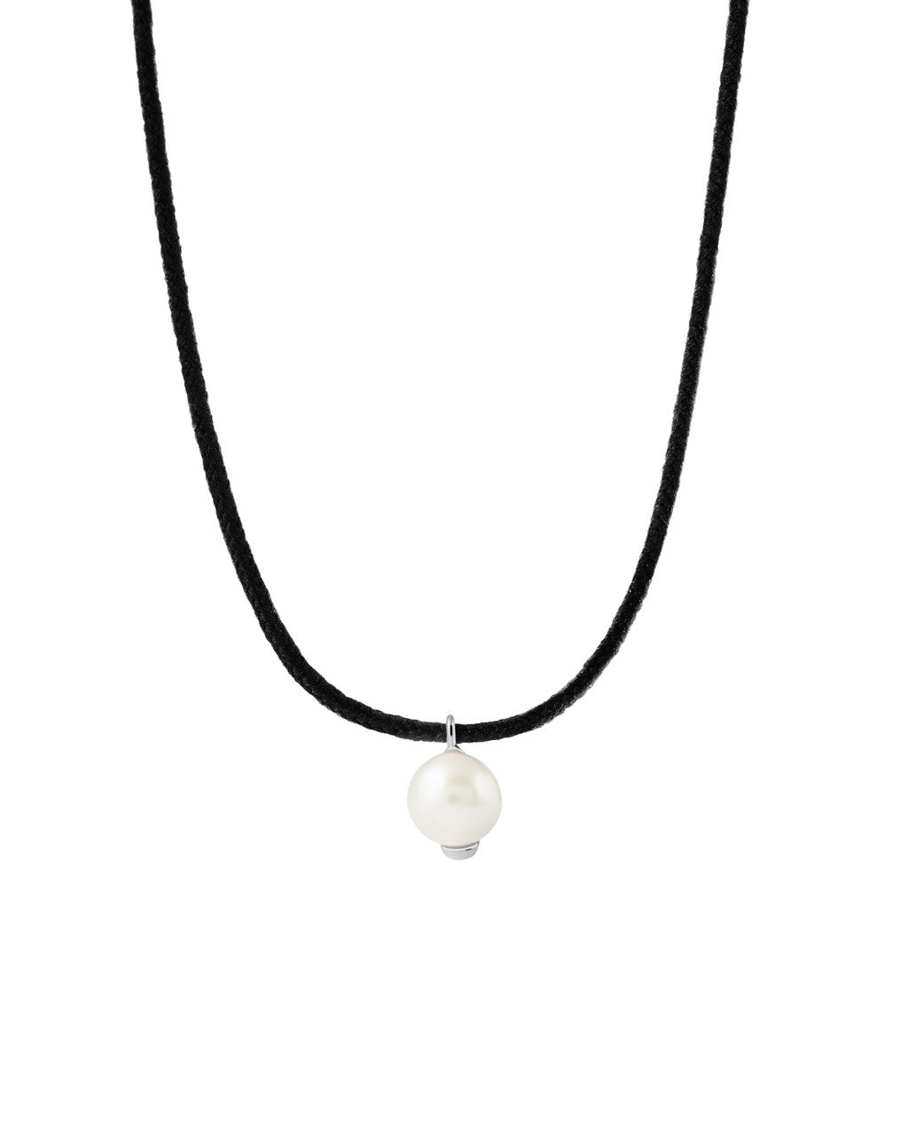 PDPAOLA La Perla Orion Cord Silver Necklace