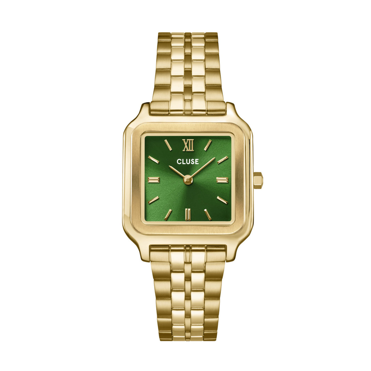 CLUSE Gracieuse Forest Green / Gold Link
