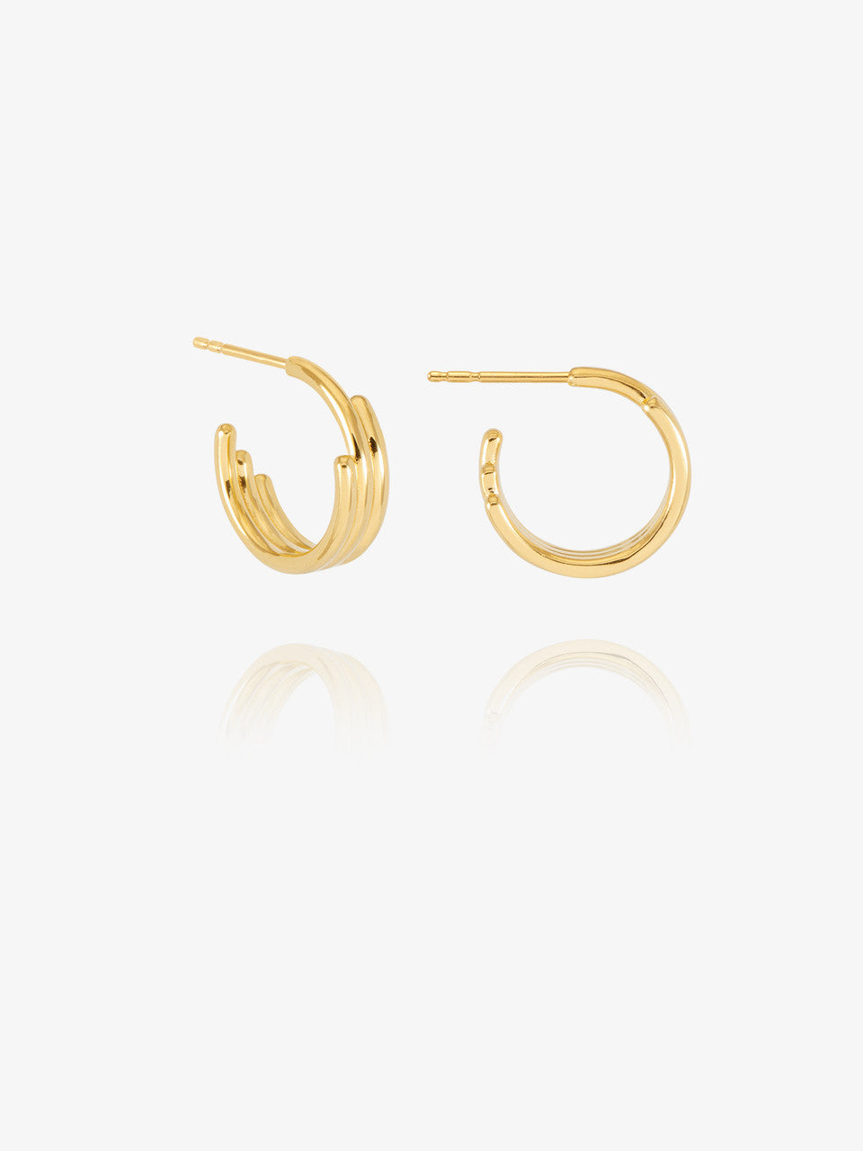 Rachel Jackson Small Evolve Hoop Earrings Gold