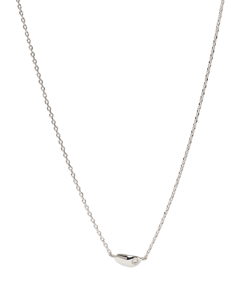 PDPAOLA Delta Necklace Silver