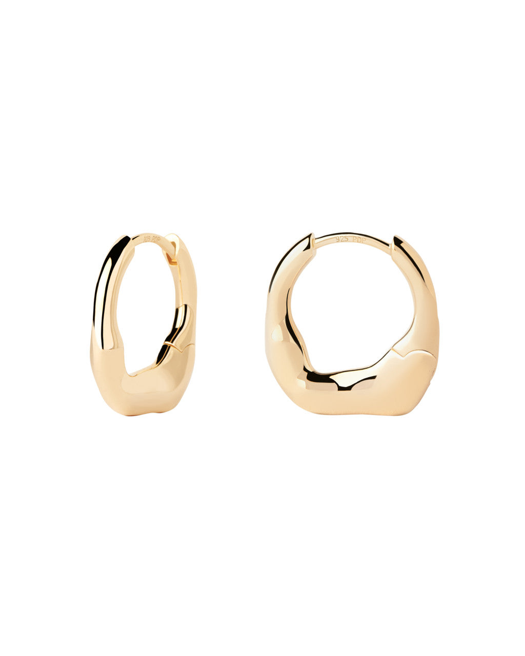 PDPAOLA MINI MAGMA HOOP EARRINGS