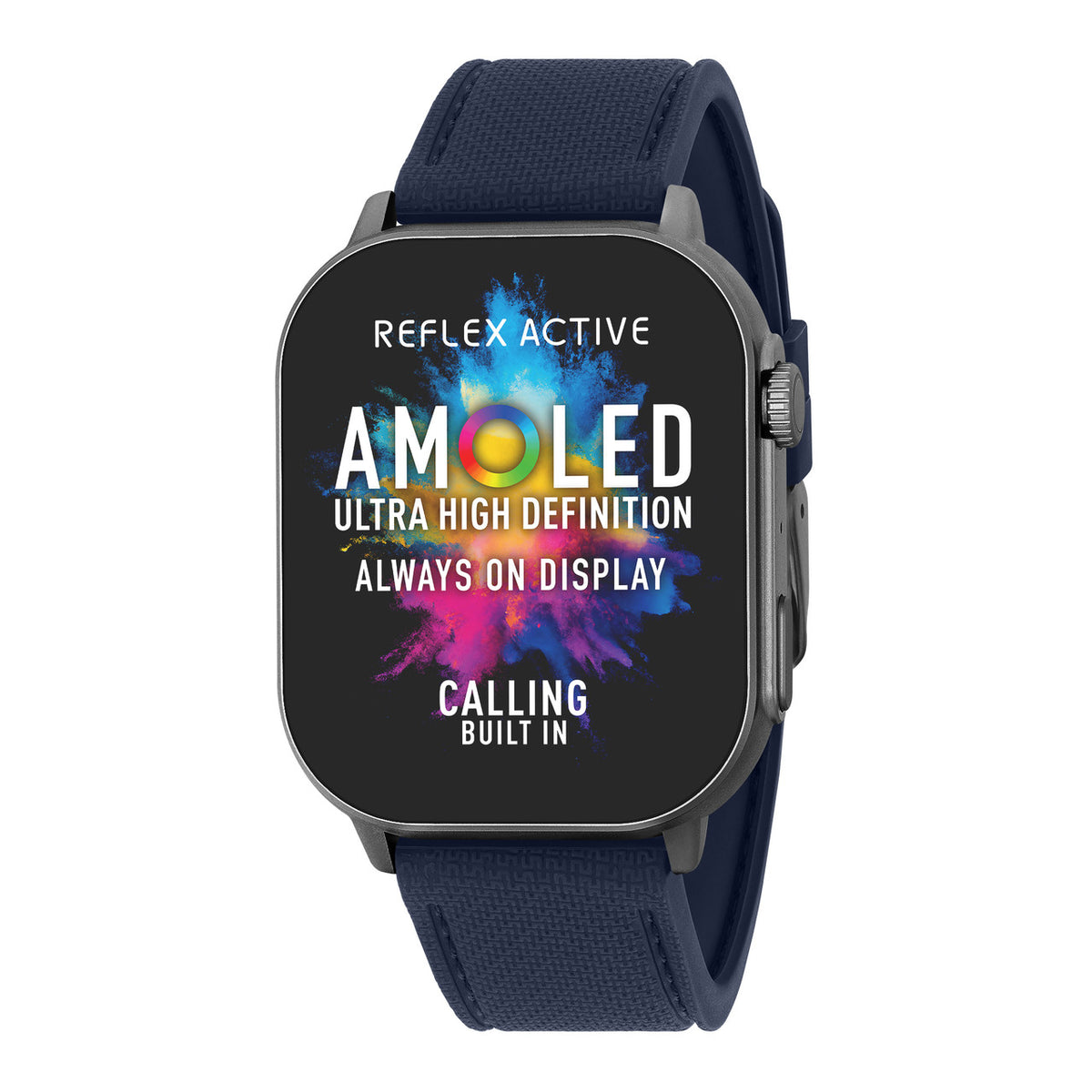 Reflex Active SERIES 29 Titanium Case &amp; Blue Silicone Strap AMOLED