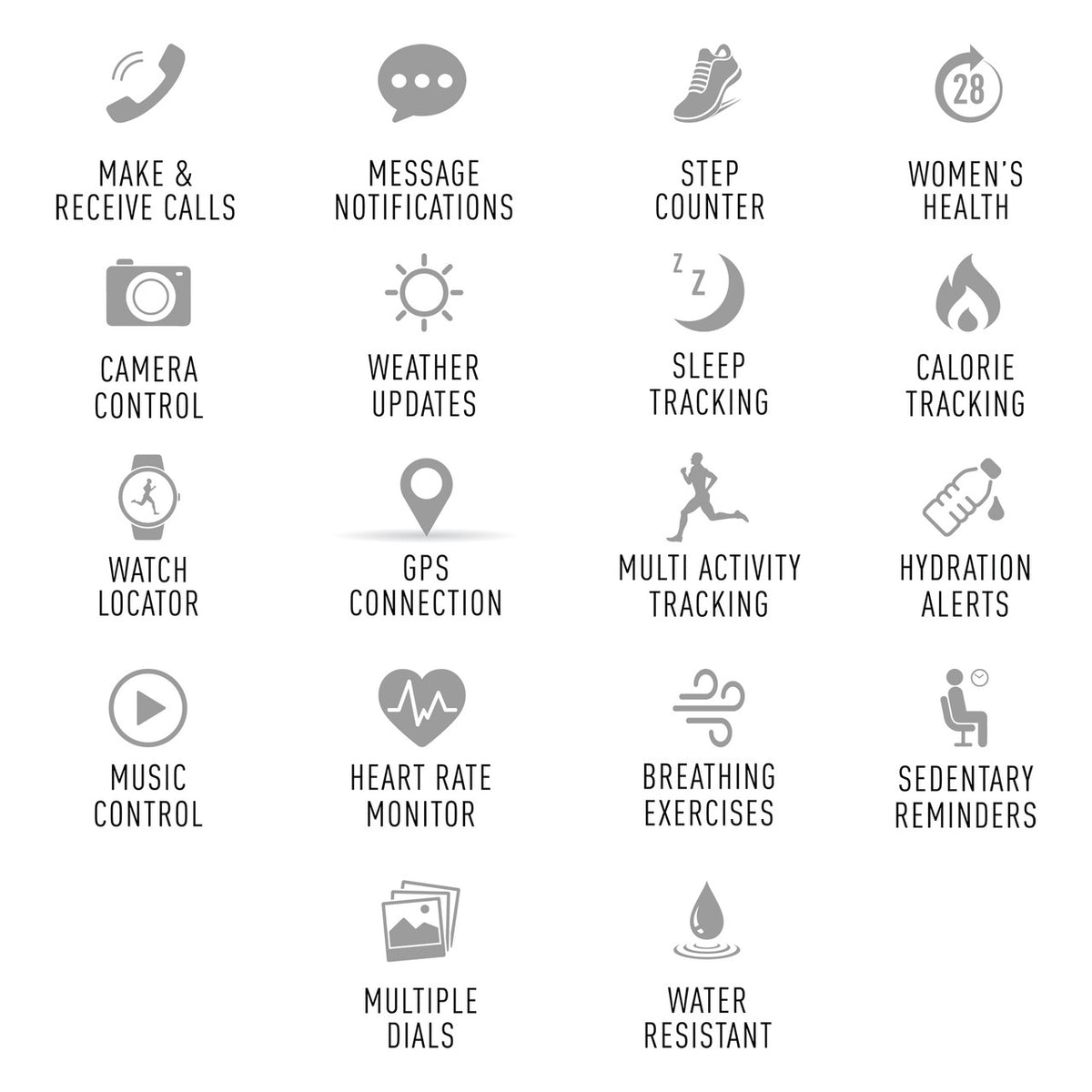 Reflex Active SERIES 49 Smart Calling Watch Black Strap