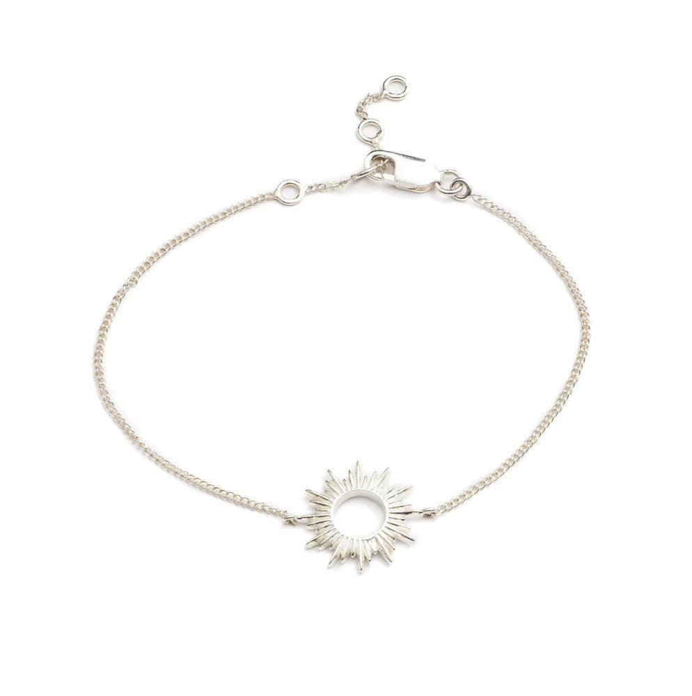 Rachel Jackson Electric Silver Goddess Sun Bracelet