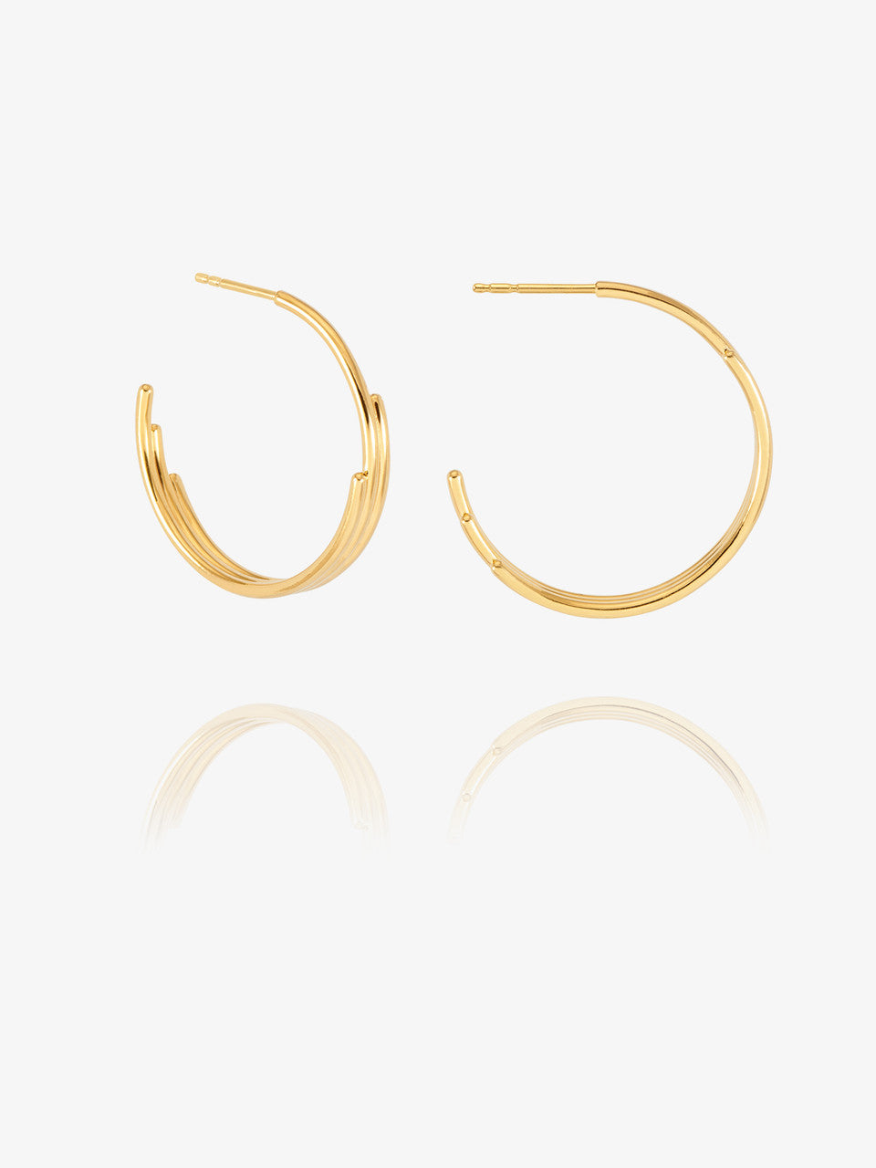 Rachel Jackson Large Evolve Hoop Earrings Gold