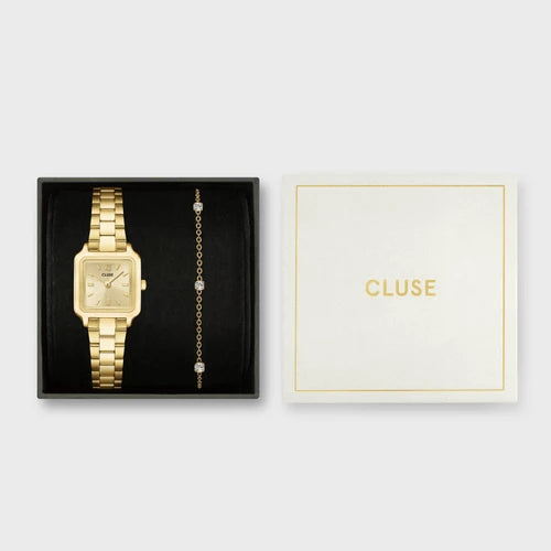 CLUSE Gracieuse Mini Gold Link & Chain CZ Bracelet Gift Set