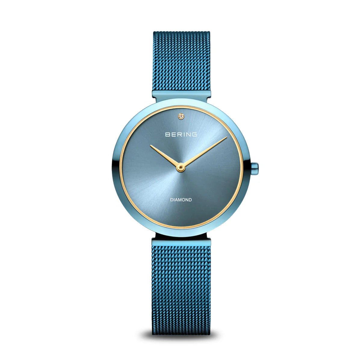 BERING Charity Blue 32mm Blue Dial Milanese Strap 18132-Charity1