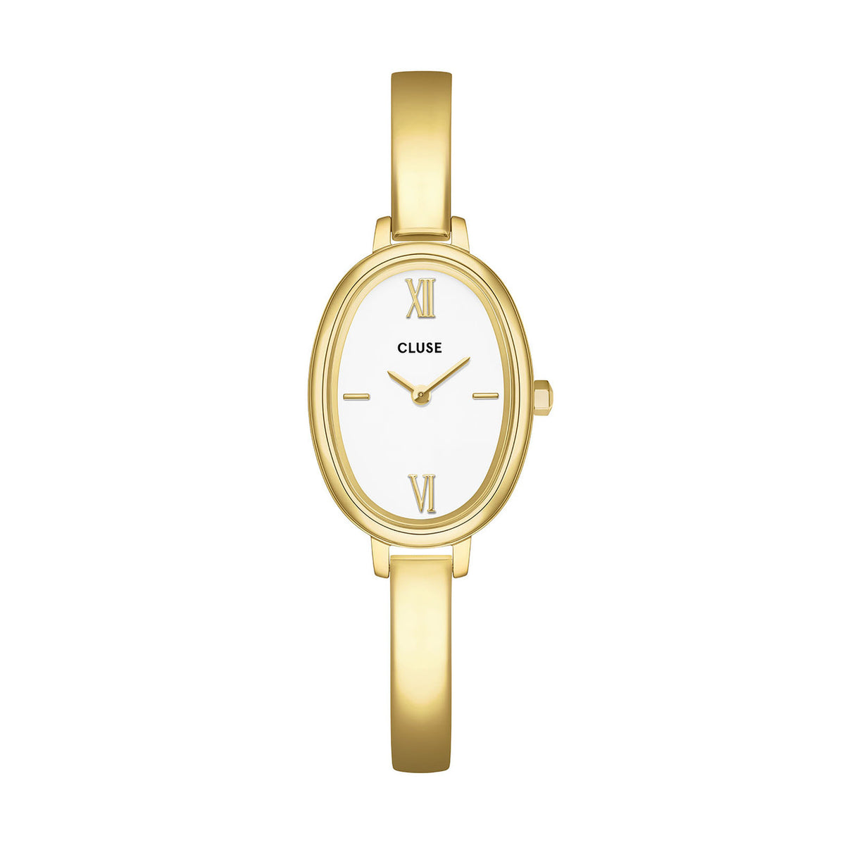 CLUSE L'Ovale Steel White/Gold Watch CW16101