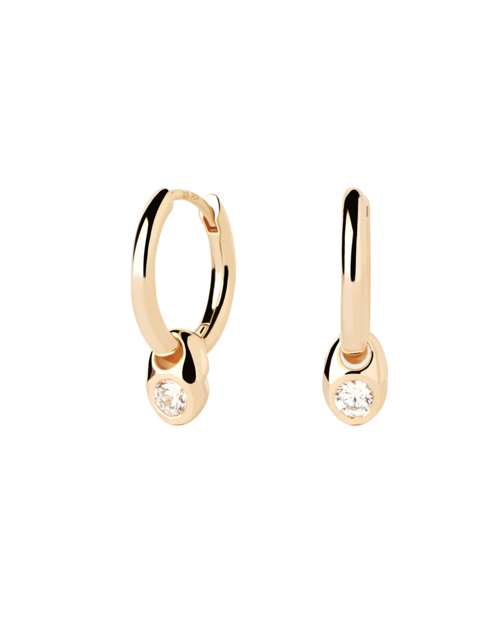 PDPAOLA DELTA HOOP EARRINGS