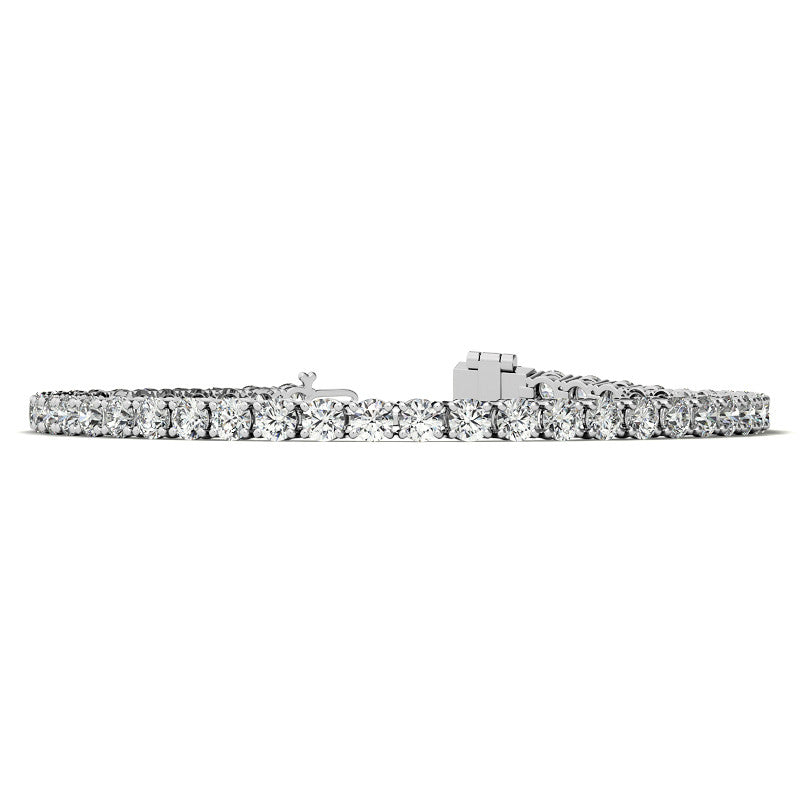 14K W/Y Gold Lab Grown Diamond Tennis Bracelet 6.5CTW