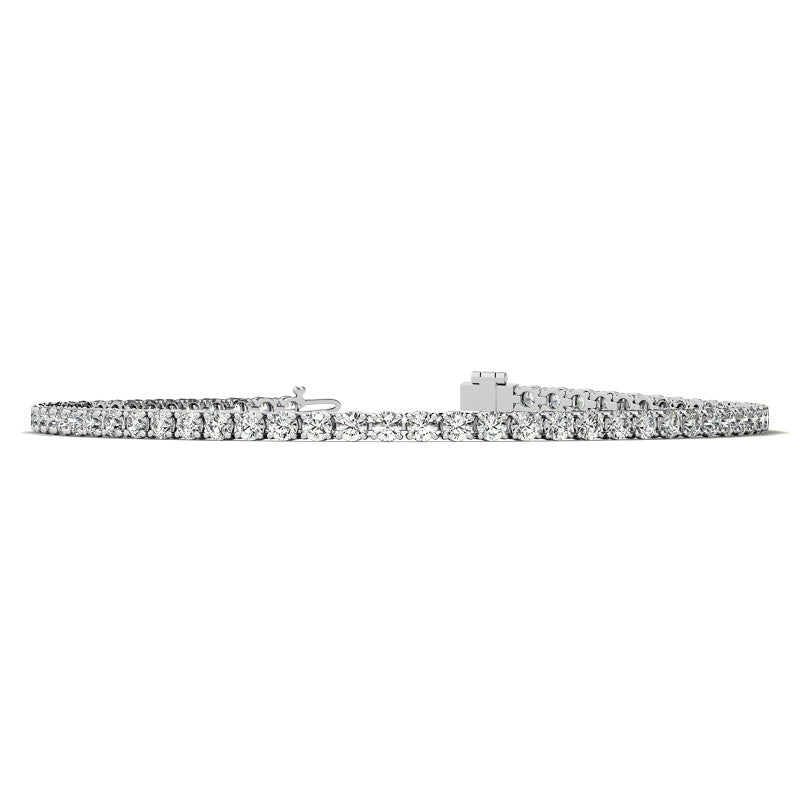 14CT White/Yellow Gold (G/Vs) AGI Certified Lab Grown Diamond Bracelet 3.50CTW