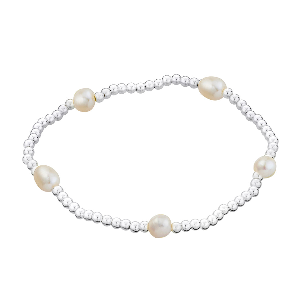 Sterling Silver Freshwater Pearl Bracelet BR431