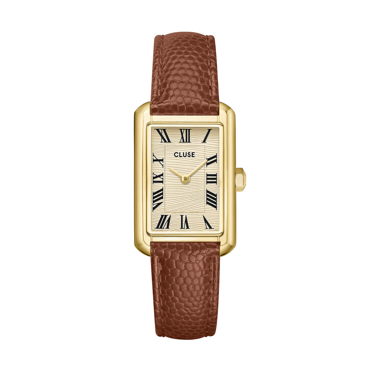 CLUSE Belisenna Watch Leather Nutshell, Sand Textured, Gold Colour CW15008