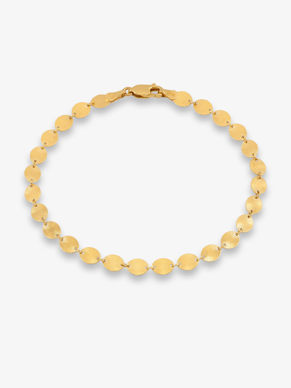 Rachel Jackson Sunburst Chain Bracelet Gold Small