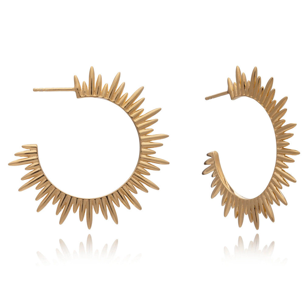 Rachel Jackson Electric Goddess Statement Gold Hoop Earrings