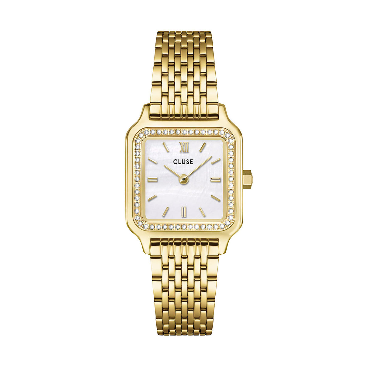 CLUSE Gracieuse Petite Watch Steel, Glass Pearls, White MOP, Gold Colour CW11826