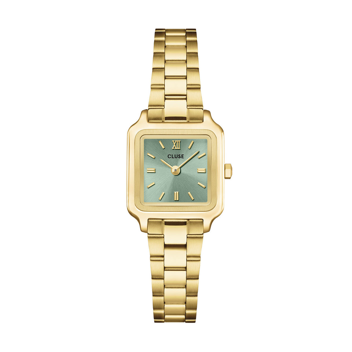CLUSE Gracieuse Mini Watch Steel, Sage Green, Gold Colour CW15505